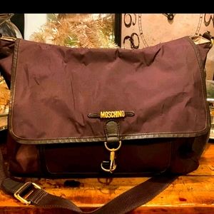 Moschino Nylon Messenger/Crossbody Bag